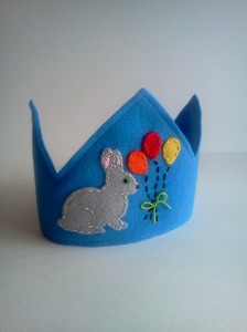 Felt Bunny Rabbit Birthday Crown